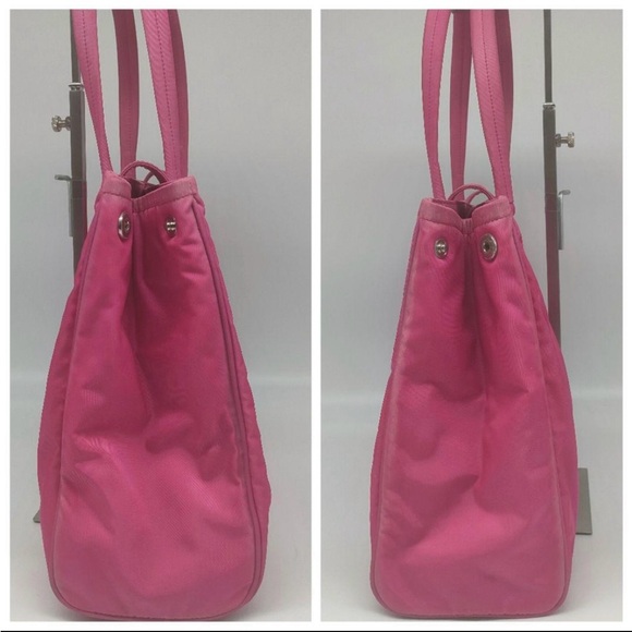 Prada Hot Pink Nylon Tessuto Tote Bag - large - Picture 9 of 14